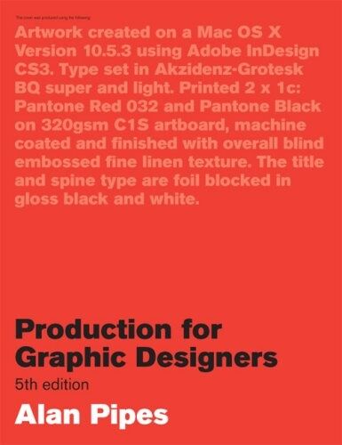 обложка книги Production for Graphic Designers (5th edition) книга Production for Graphic Designers (5th edition), автор: Alan Pipes